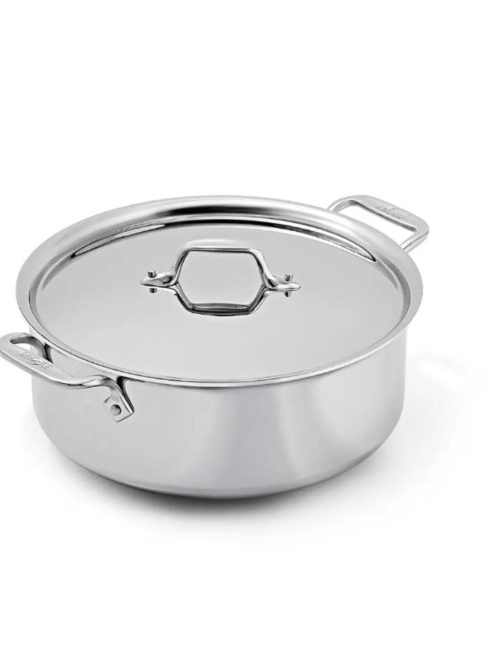 All-Clad D3 Tri-Ply Stainless-Steel 6 QUART Stock Pot with LID Pan NEW!